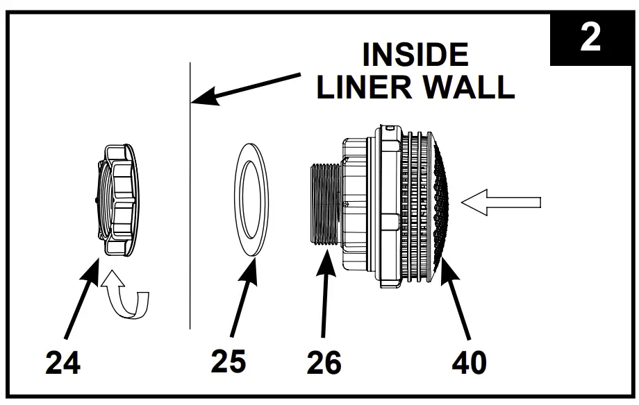Pool Outlet - Strainer & Plunger Valve Setup