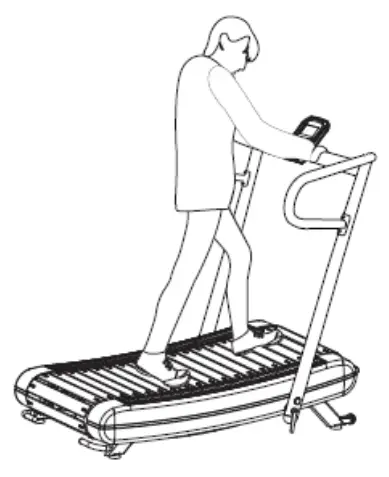 kogan FSMNTRDL40A FORTIS Freerunner Curved Treadmil - OPERATION