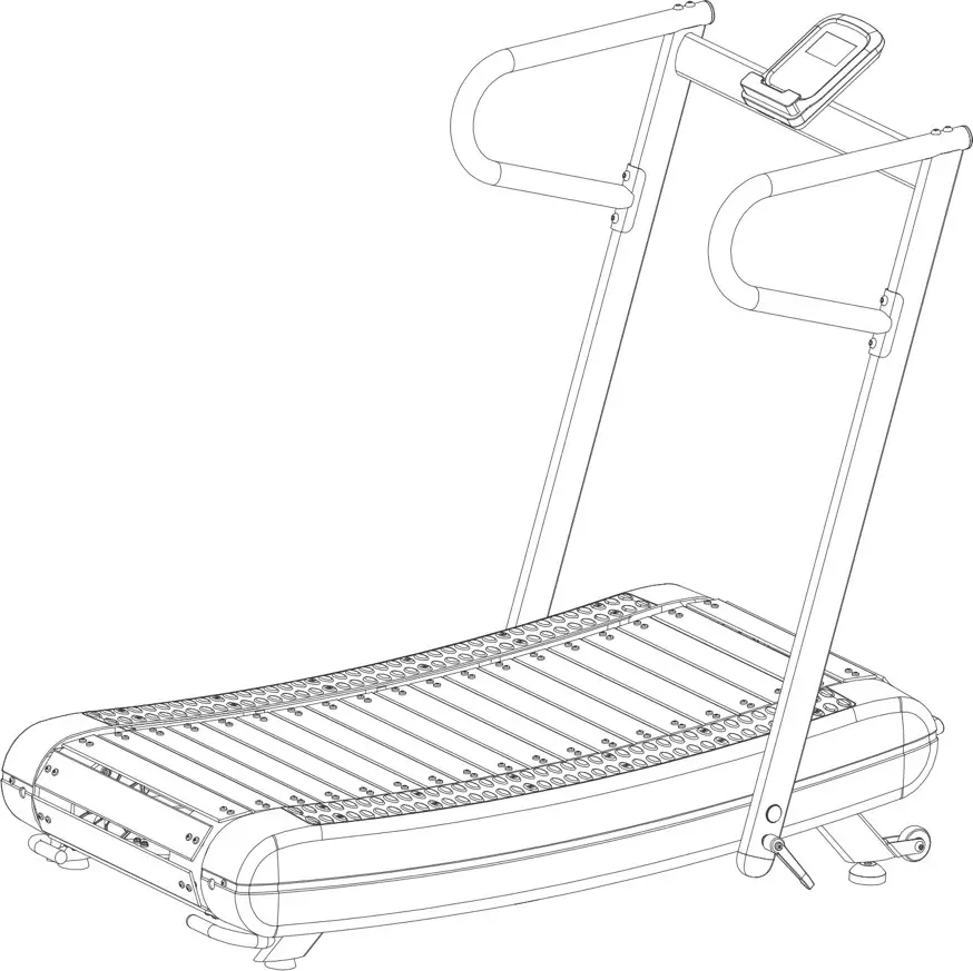 kogan FSMNTRDL40A FORTIS Freerunner Curved Treadmill