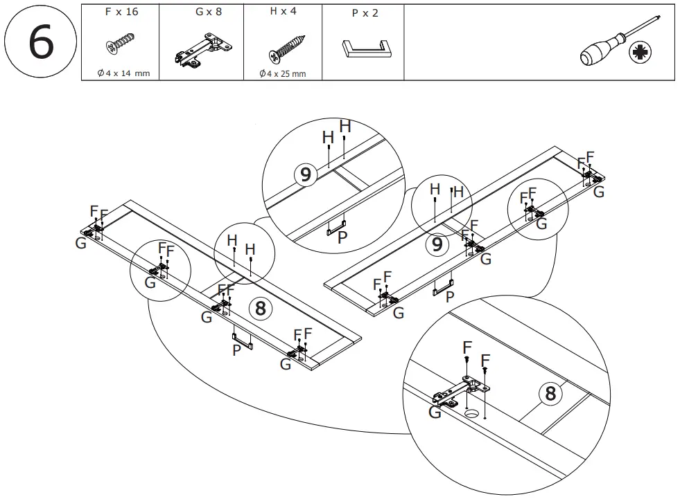 FUFU GAGA LJY KF200050 01 White Particleboard 5 Shelf Bookcase - fig 13