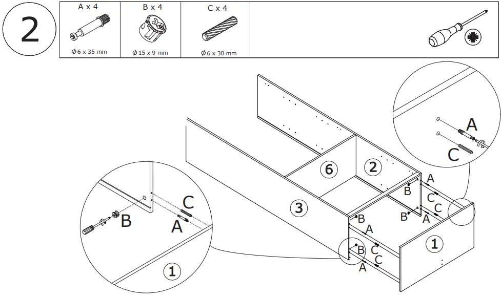 FUFU GAGA LJY KF200050 01 White Particleboard 5 Shelf Bookcase - fig 9