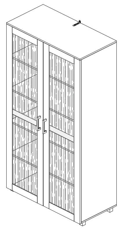 FUFU GAGA LJY KF200050 01 White Particleboard 5 Shelf Bookcase