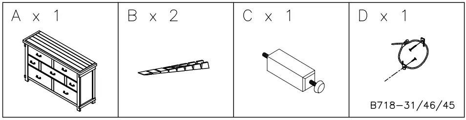 ASHLEY B718-31 Furniture Lakeleigh Dresser-FIG2