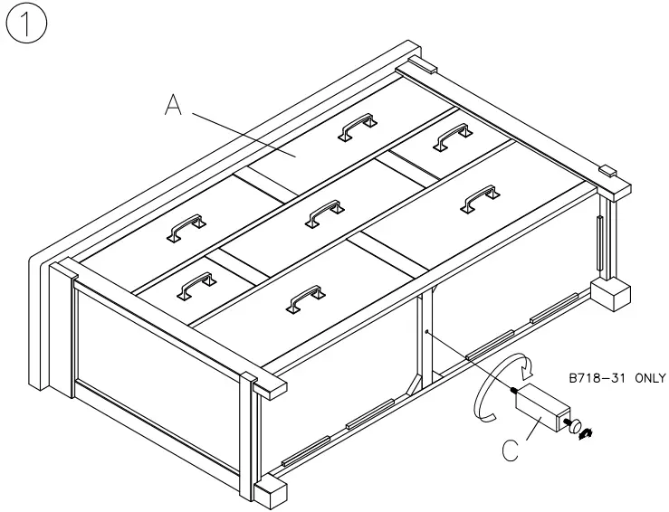 ASHLEY B718-31 Furniture Lakeleigh Dresser-FIG3