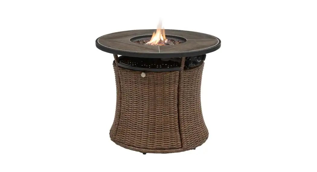 Home Decorators Collection Fhws80121 Kettering Wicker Round Lp Fire Pit User Guide