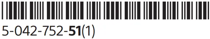 SONY CFI 1218A PlayStation 5 User - ber code