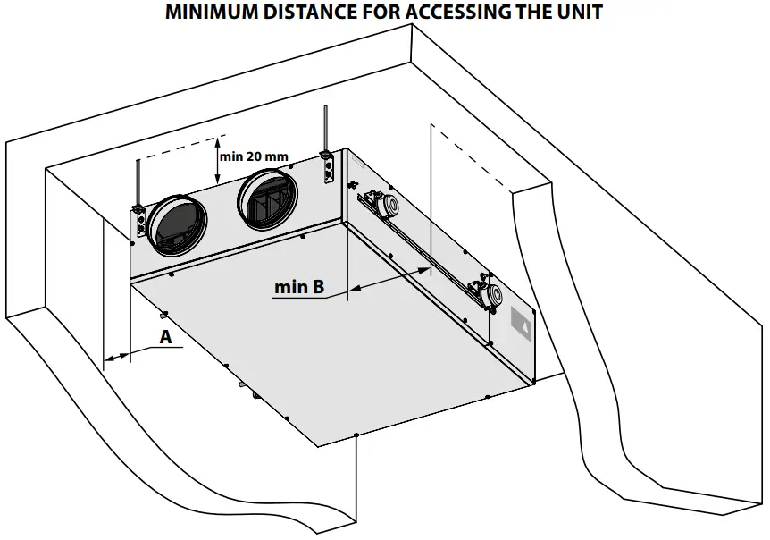 BLAUBERG Ventilation KOMFORT EC DBW 550 Heat and Energy Recovery Air Handling - ACCESSING THE UNIT