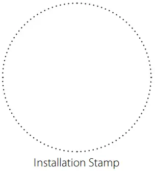 BLAUBERG Ventilation KOMFORT EC DBW 550 Heat and Energy Recovery Air Handling - Installation Stamp