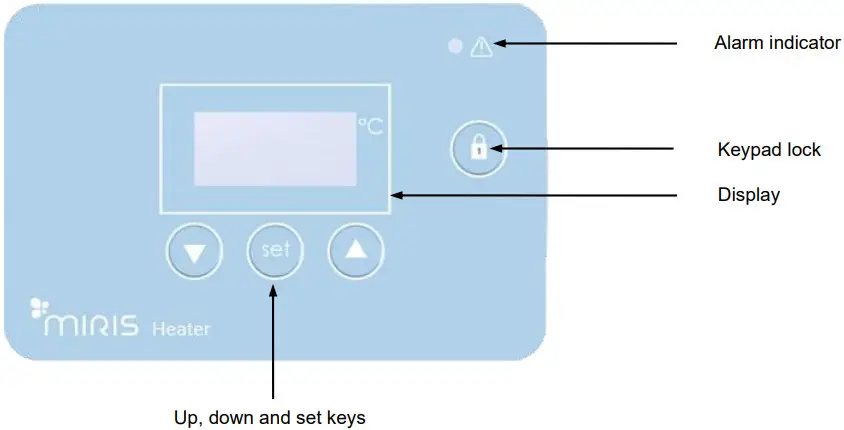MIRIS 08 06 101 Heater - Bath controls
