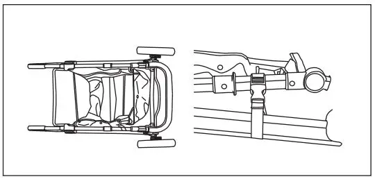 anko M6800 Reversible Stroller Instruction Manual - Secure the stroller in the folded