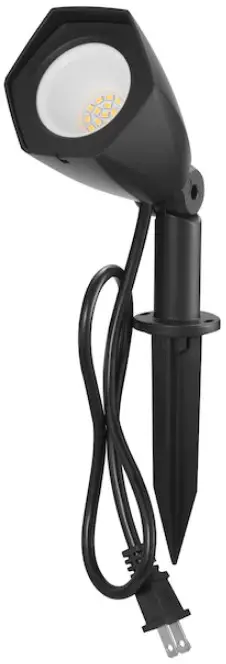 Harbor Breeze SS107PD-M550-BK-1 550-Lumen 5.3-Watt Black Line Voltage Plug-in LED Flood Light