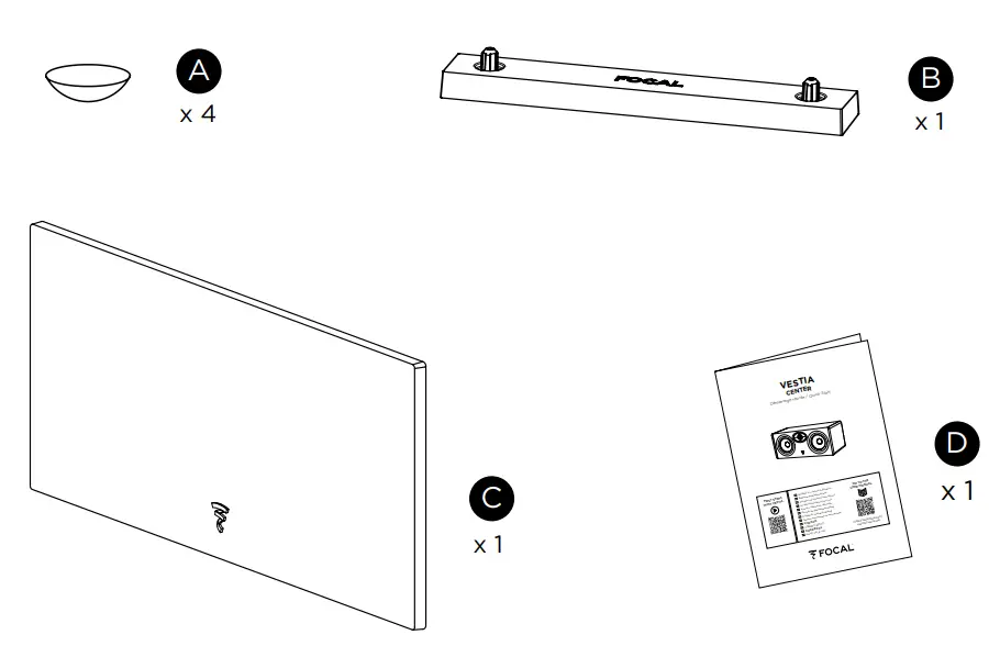 Focal VESTIA Center Channel Loudspeaker-