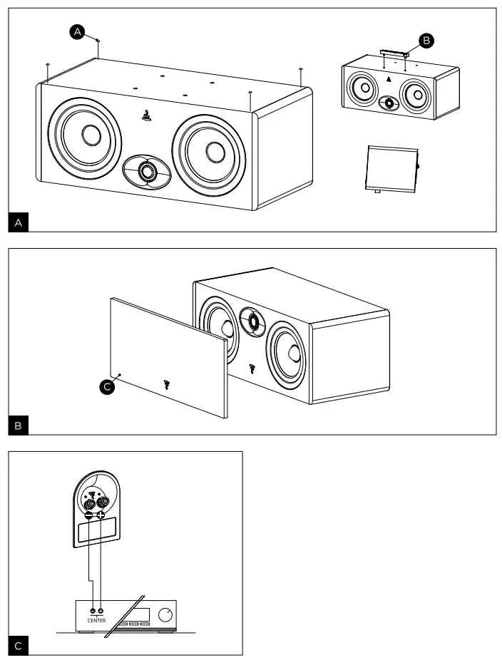 Focal VESTIA Center Channel Loudspeaker-fig1