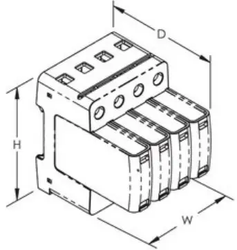 nVent DT115040R DT1 DIN Surge Protection Class I Plus II-fig2
