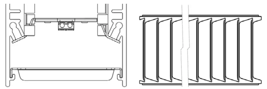 GE current Allusion Series Linear Wall Mount Luminaire 3