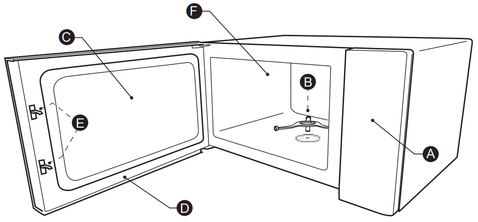 AIM AMW34E 34 Litre Electronic Microwave Oven 1000W - fig