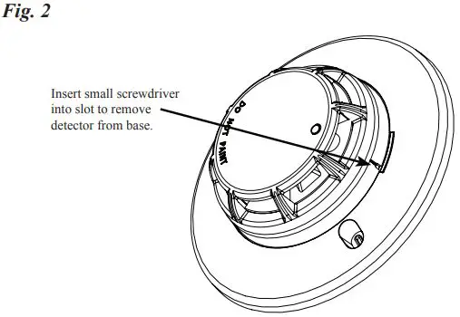 POTTER PAD100-4DB-6DB 4-6 Addressable Detector Base-FIG3