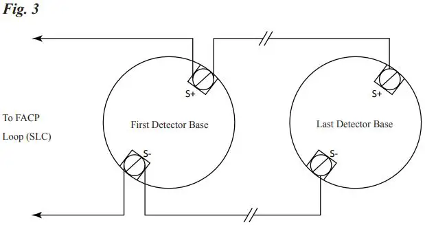 POTTER PAD100-4DB-6DB 4-6 Addressable Detector Base-FIG4