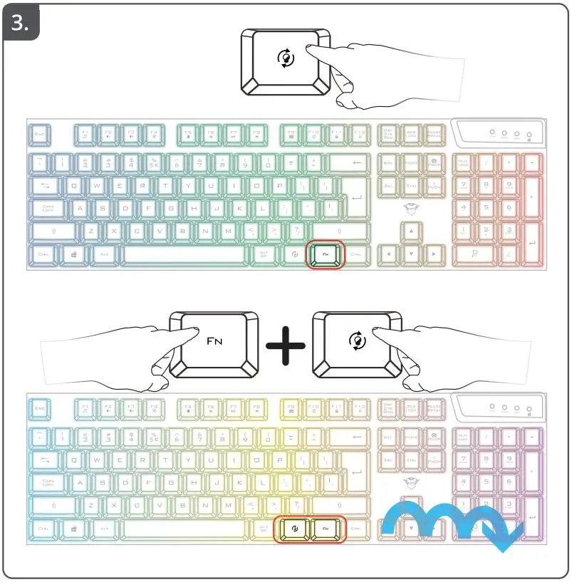 Trust Azor Keyboard and Mouse Gaming Installation Guide - Fig 3