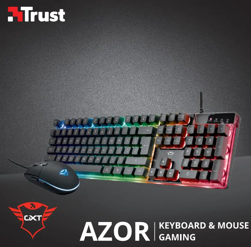 Trust Azor Keyboard and Mouse Gaming Installation Guide