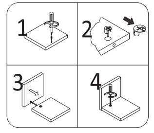 JAXPETY HG61Y1156 Farmhouse Nightstand Wood Storage Cabinet - Hardware List 1