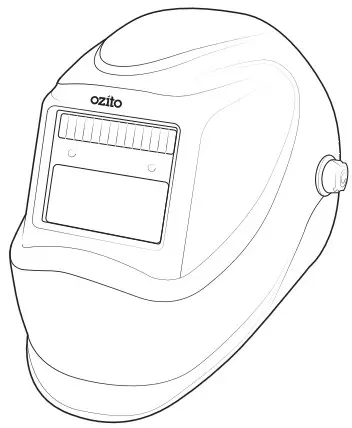 ozito Auto Darkening Welding Helmet - Helmet