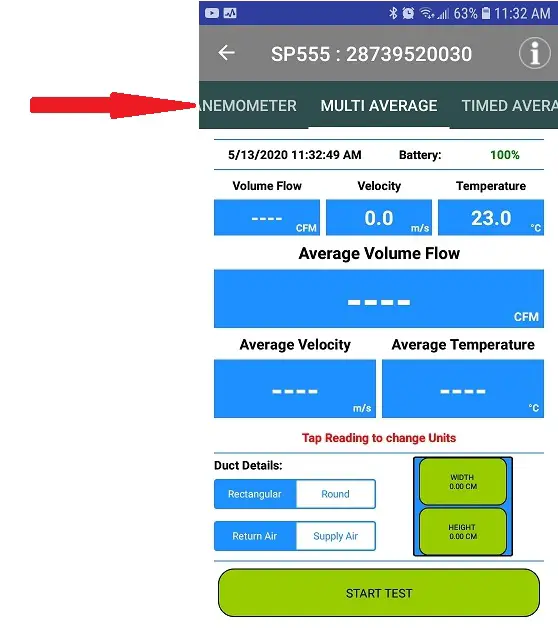 TPI SP555 Vane Air Velocity Smart Probe- ADDITIONAL