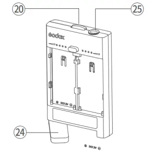 Godox ML30 Portable Led Video Light - Battery Case 2