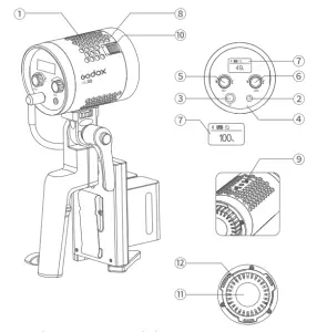 Godox ML30 Portable Led Video Light - Parts