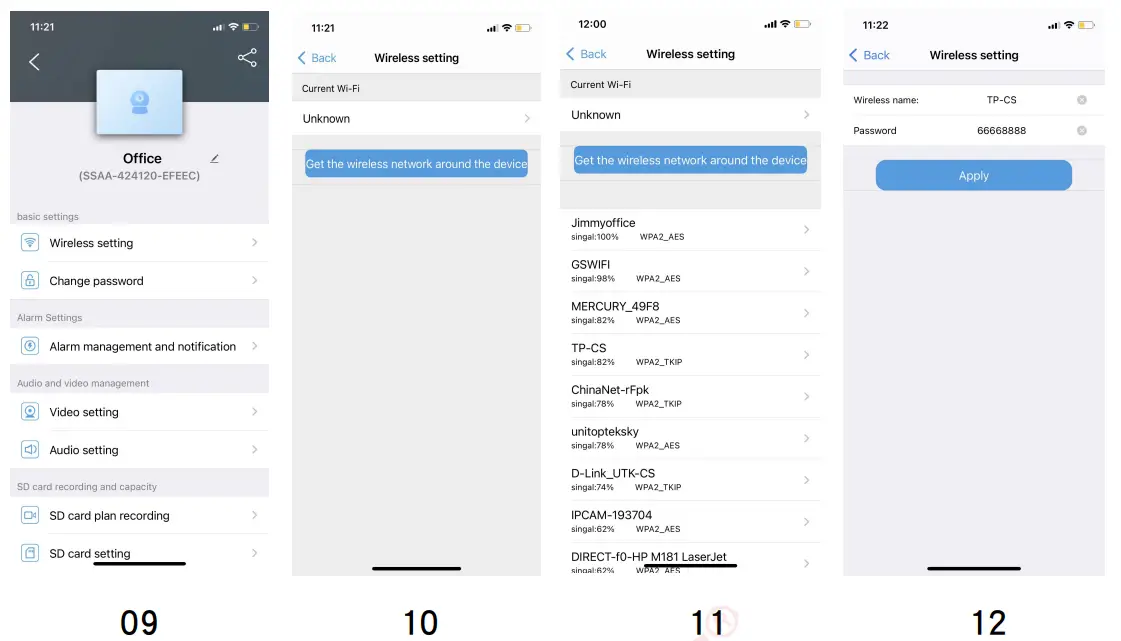 BOAVISION Wifi Configuration in AP Mode Instructions - OFFICE
