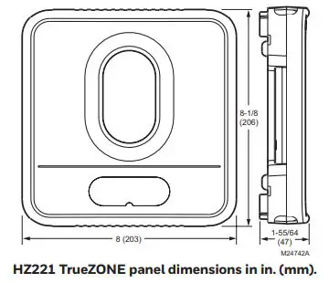 Honeywell TrueZONE HZ221 Zone Panel Professional fig1