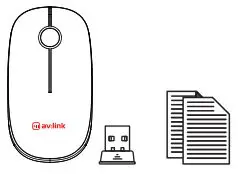 av-link 500.010UK 2.4G Wireless Silent Mouse User Manual - Package contents