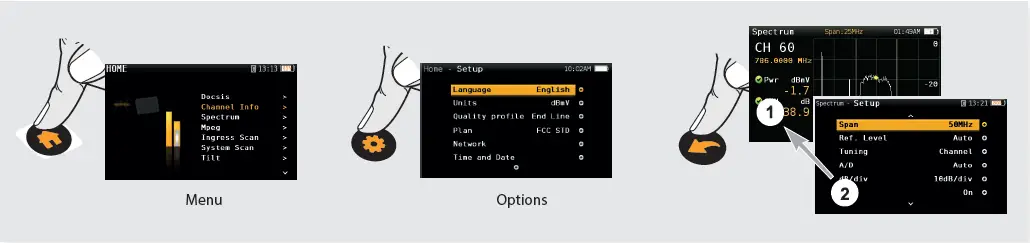 Televes 593901 CATV and DOCSIS 3.1 Meter-Analyzer fig 5