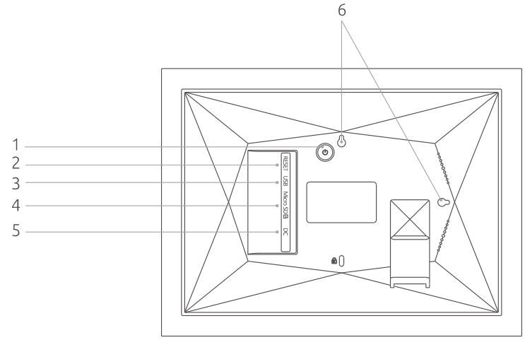 Voger F1001 Digital Photo Frame - Frame Overview