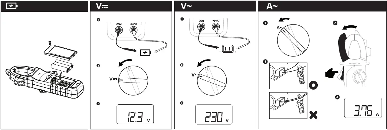 MASTECH MS2033A Digital Clamp Meter FIg2