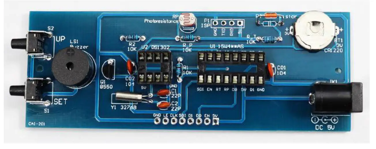 Treedix CAI201 1PCS Colorful Digital Clock Installation-27