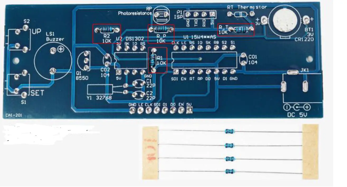 Treedix CAI201 1PCS Colorful Digital Clock Installation-28