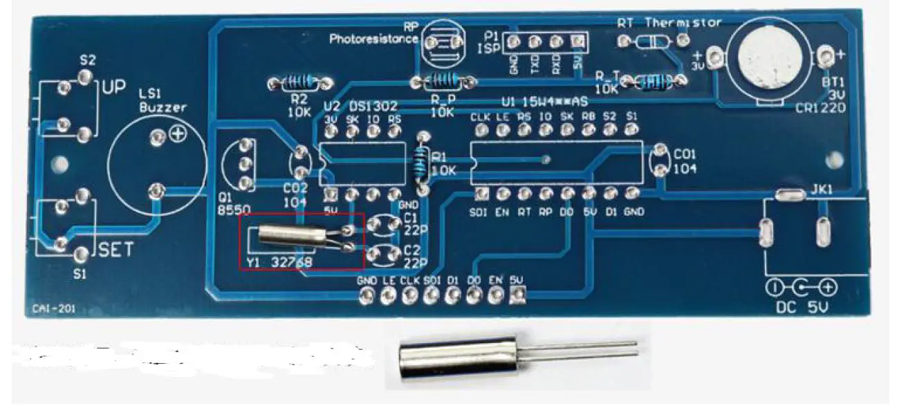 Treedix CAI201 1PCS Colorful Digital Clock Installation-29