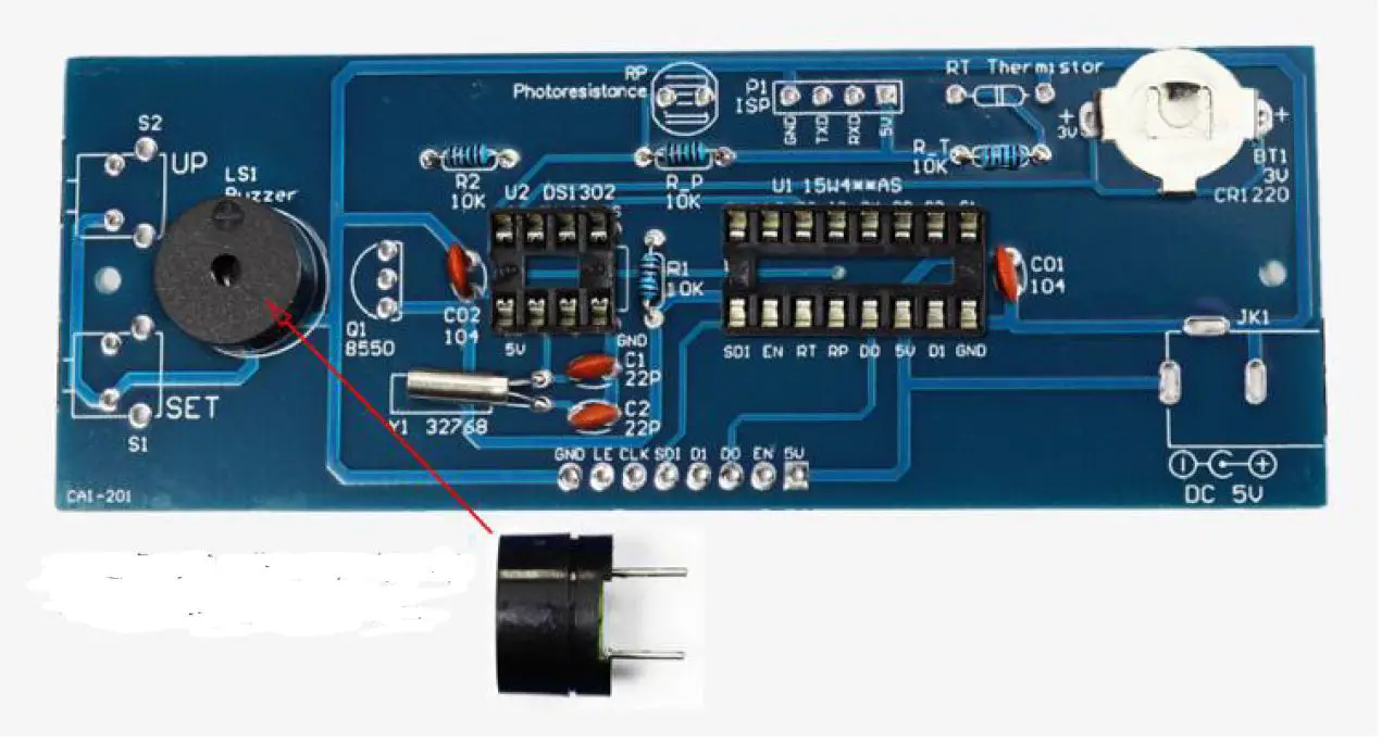 Treedix CAI201 1PCS Colorful Digital Clock Installation-33