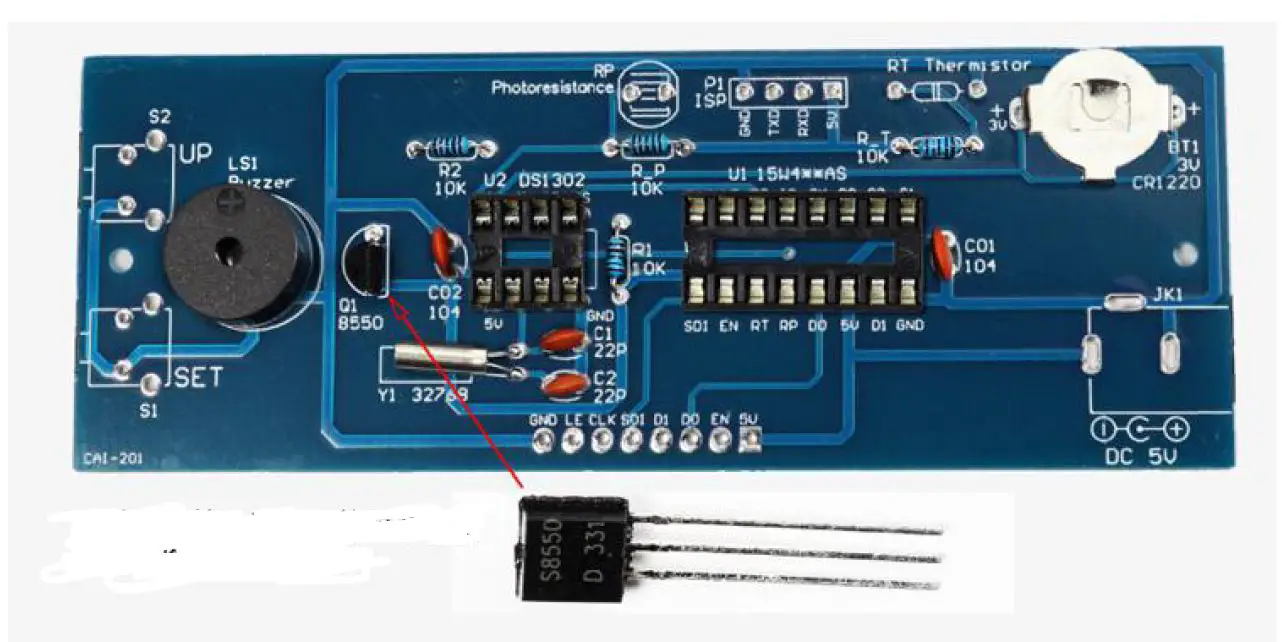 Treedix CAI201 1PCS Colorful Digital Clock Installation-34