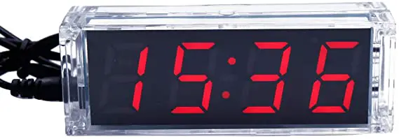 Treedix CAI201 1PCS Colorful Digital Clock Installation