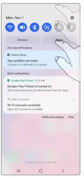 SAMSUNG SM-A037UZKZAIO Galaxy A03s Smartphone User Guide - Notification panel