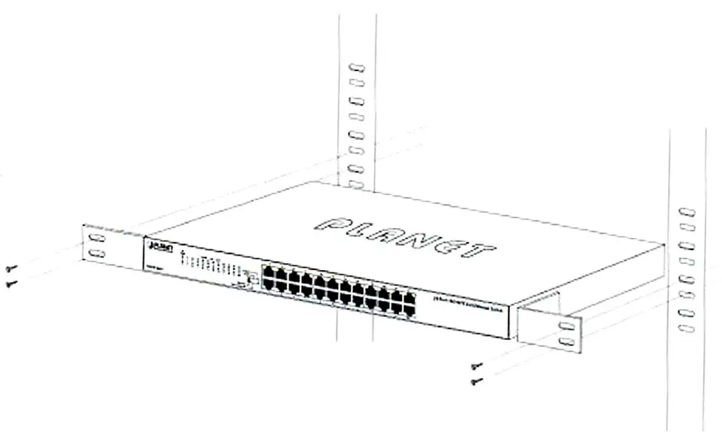 Cablematic FNSW1601 1624 Port 10100Mbps Fast Ethernet Switch - fig