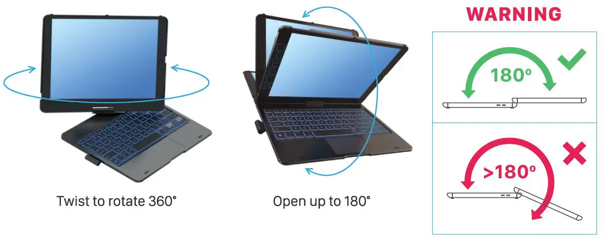 TYPECASE KB201T Flexbook Touch Keyboard Case fig 24