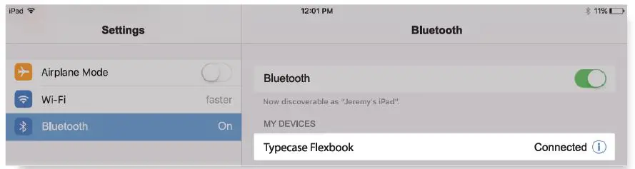 TYPECASE KB201T Flexbook Touch Keyboard Case fig 5