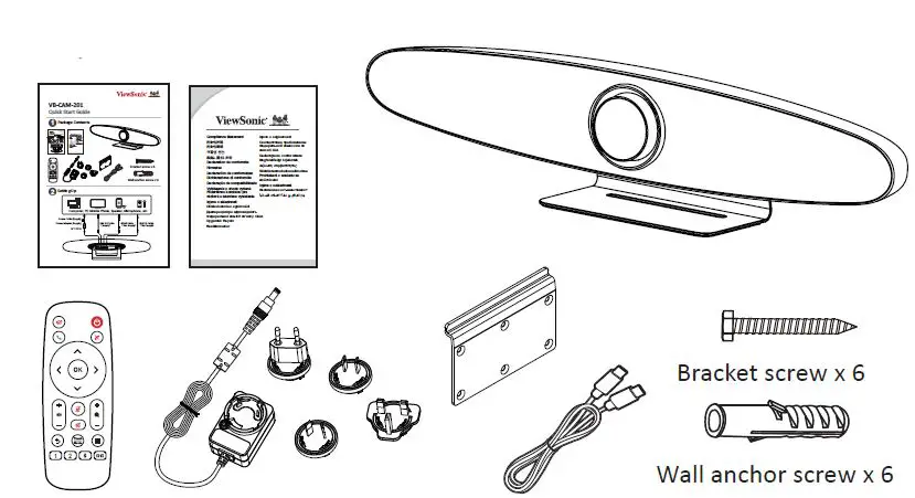 ViewSonic VB-CAM-201 Video Conferencing Camera FIG1