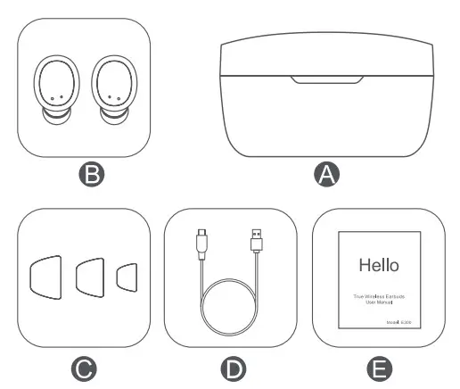 Hello RT954 True Wireless Earbuds - box