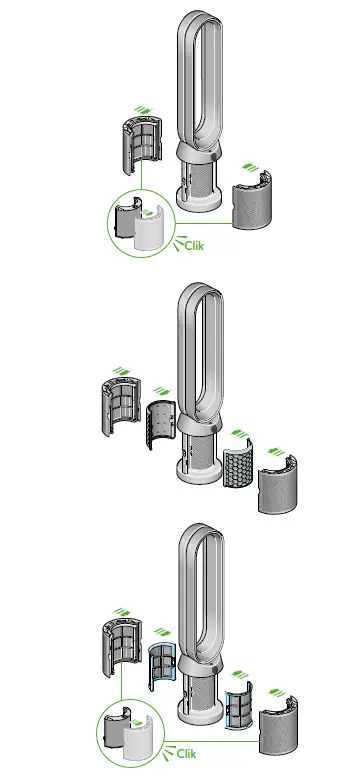 dyson 386320-01 Hepa Cool Formaldehyde Tower Fan- FIG 2