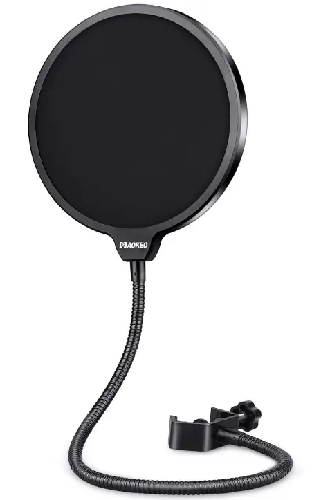 Aokeo-Professional-Microphone-Pop-Filter-Mask-Shield-For-Blue-Yeti-and-Any-Other-Microphone-image