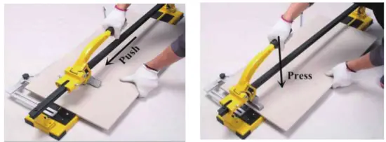 COSTWAY TL35162 36 Inch Manual Tile Porcelain Tungsten Cutter Machine - Straight cut